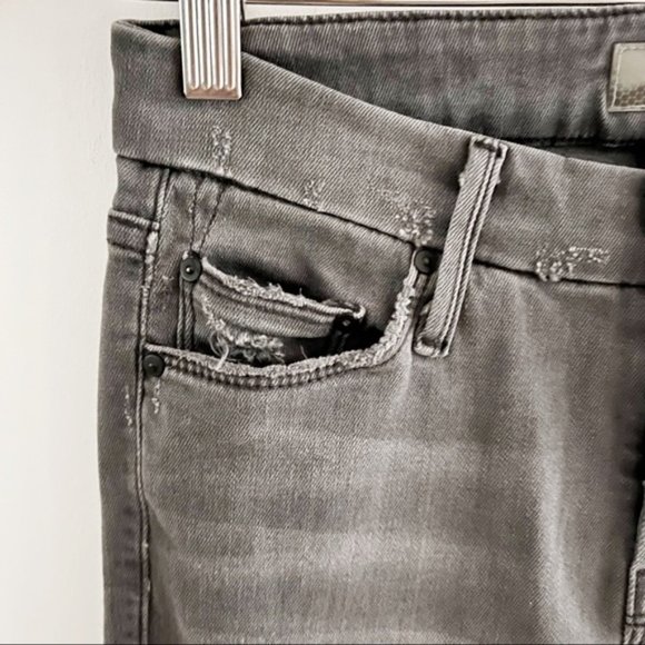 Mother The Looker Ankle Fray distressed jeans in Last Chance Saloon size - Picture 5 of 11